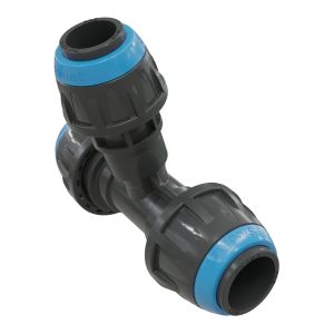 T szűkítő csőidom, 63-32-63 mm, kék