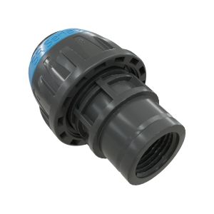 Belső menetes csővég 40 mm - G1 1/4", kék