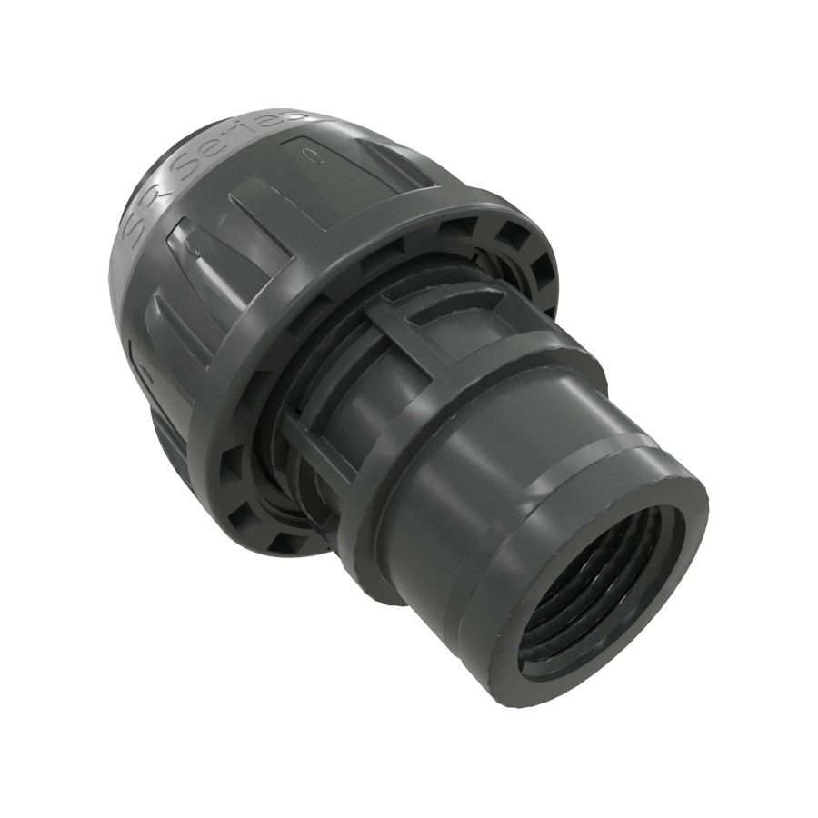 Belső menetes csővég 63 mm - G2", szürke